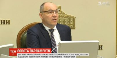 Цього тижня парламент планує розглянути законопроект про мову