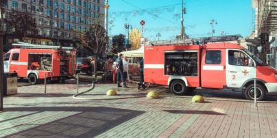 В Киеве на Крещатике горел ресторан