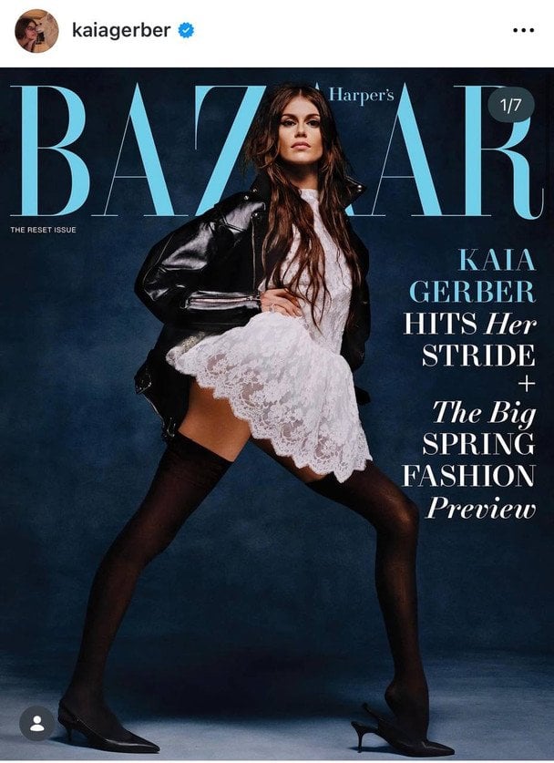 Кая Гербер у Harpers Bazaar