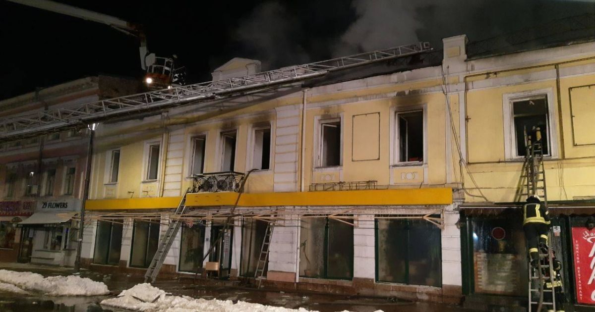 Пожежа на Сагайдачного_10 / © Управление ГСЧС Киева