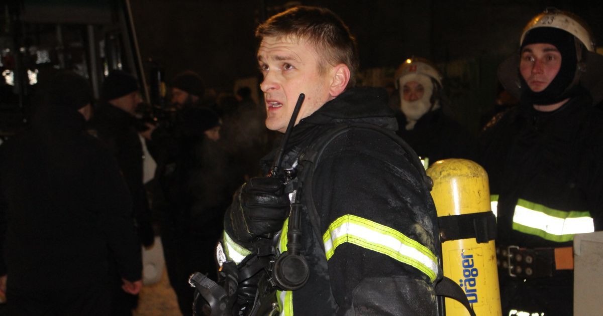 Пожежа на Сагайдачного_11 / © Управление ГСЧС Киева