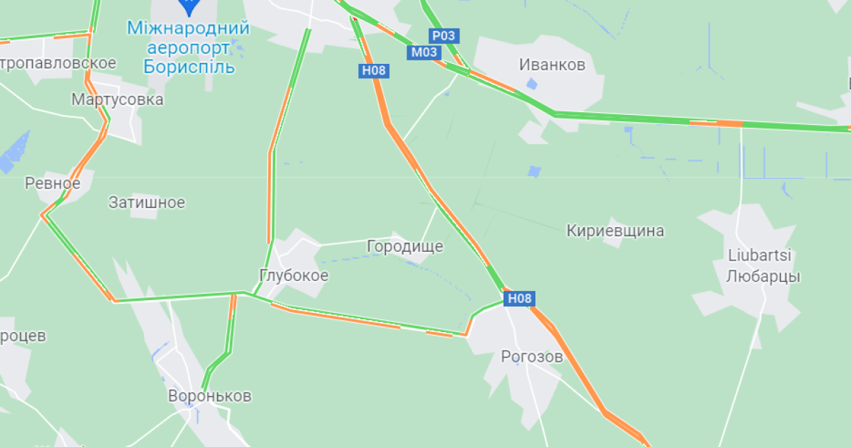На въездах в Киев образовались километровые пробки (карта)