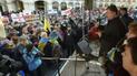 Порошенко выступает на митинге украинцев в Мюнхене