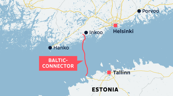 Пошкодження газопроводу Balticconnector у Балтійському морі ...