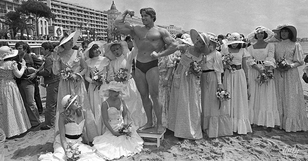Арнольд Шварценеггер в Каннах 20 мая 1977 года