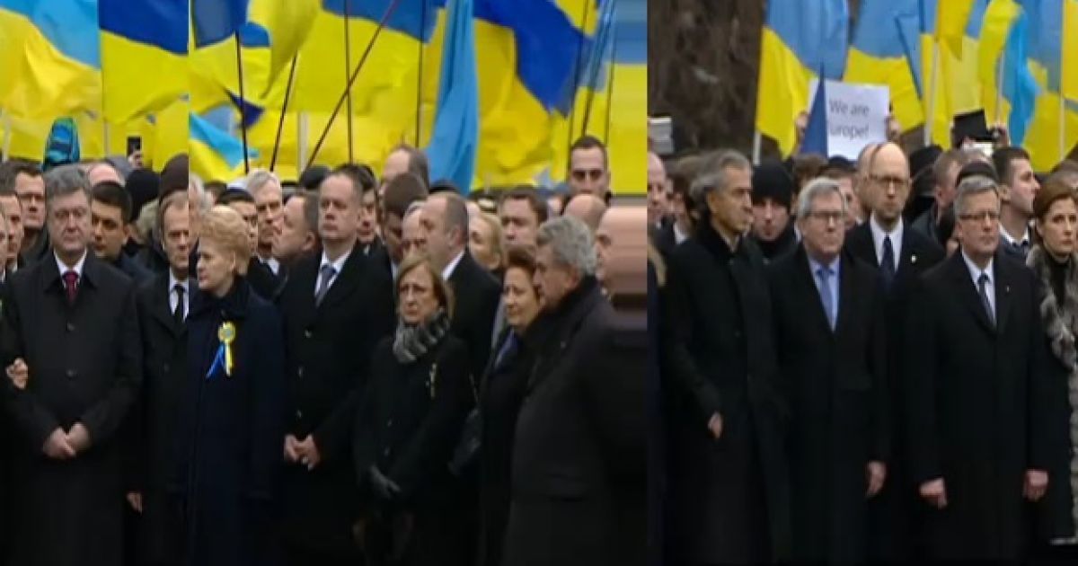 Марш Гідності у Києві повернувся на Майдан під звуки гімну Євросоюзу