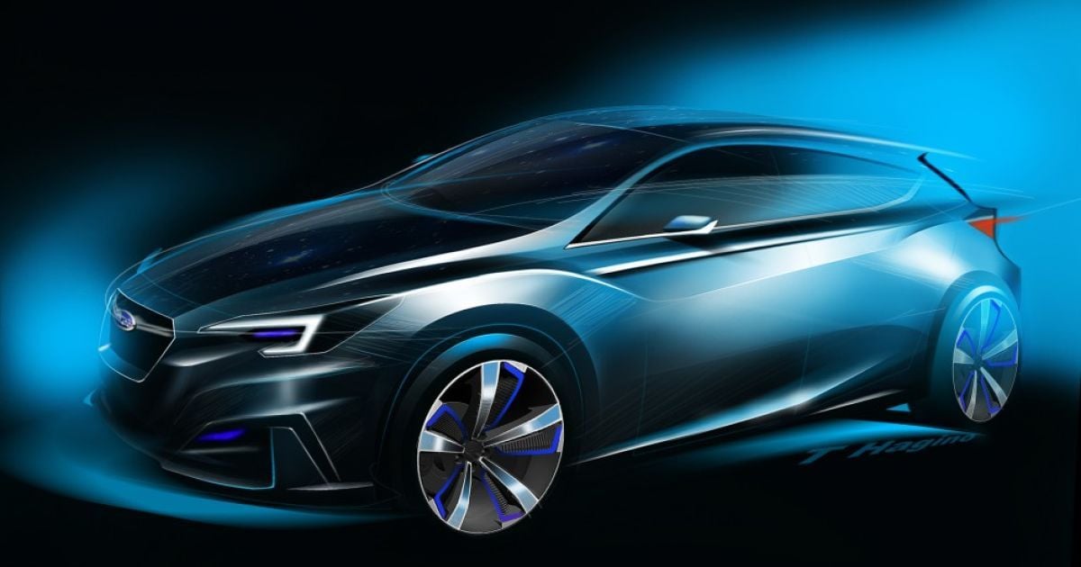 Subaru опубликовала тизеры концептуального хэтчбека Impreza