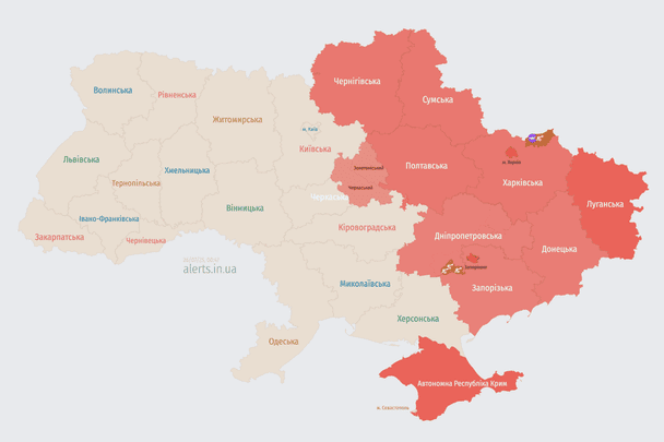 Росія атакує Україну БпЛА: напрямки руху
