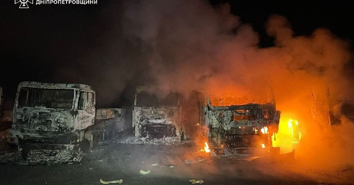 The aftermath of the Russian strike on Dnipropetrovsk region