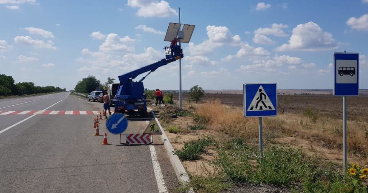 Ліхтарі на сонячних батареях_5 / © Служба автомобильных дорог в Одесской области