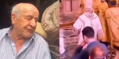 "Дед Толя разбушевался": реакция украинских звезд на то, как Кирилл в храме шлепнулся