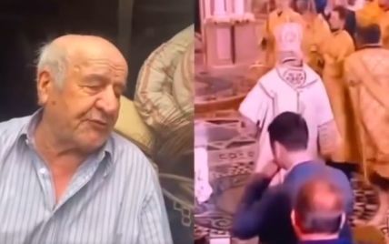 "Дед Толя разбушевался": реакция украинских звезд на то, как Кирилл в храме шлепнулся
