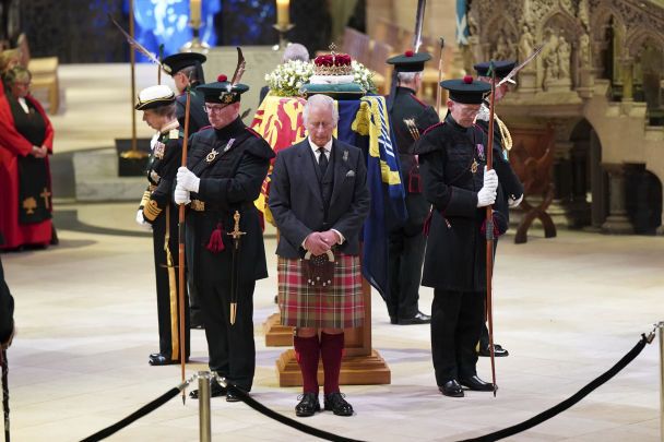 Прощание с королевой Елизаветой II в соборе Святого Джайлса, в Шотландии / © Associated Press