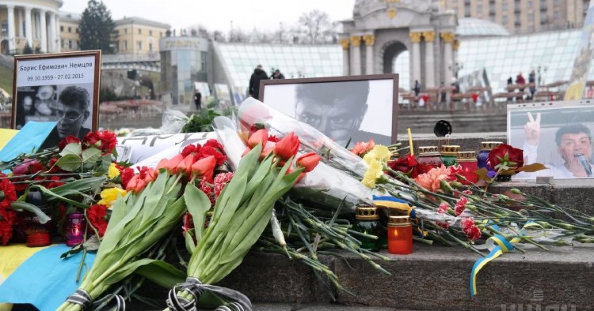 У Києві проводять акції пам&rsquo;яті Бориса Нємцова / © УНІАН