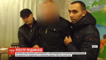 Верховная Рада приняла законопроект, который предусматривает создание Единого реестра педофилов