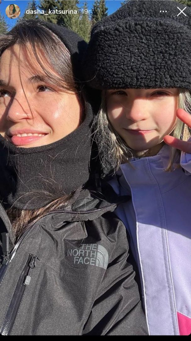Дащая Кацурина с дочерью / © instagram.com/dasha_katsurina