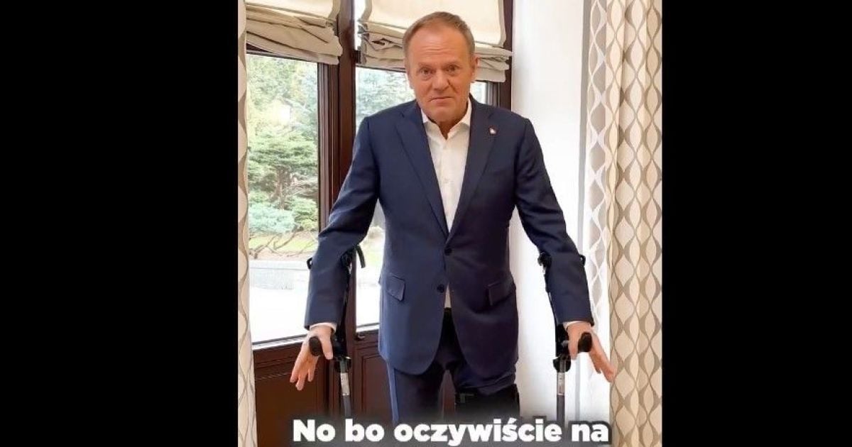Прем'єр-міністр Польщі Дональд Туск отримав травму ноги під час катання на лижах