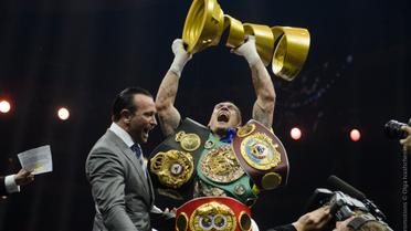 21 липня, Москва. Фінал WBSS Олександр Усик - Мурат Гассієв.
 
 Фото Ольги Іващенко/K2Promotions Ukraine