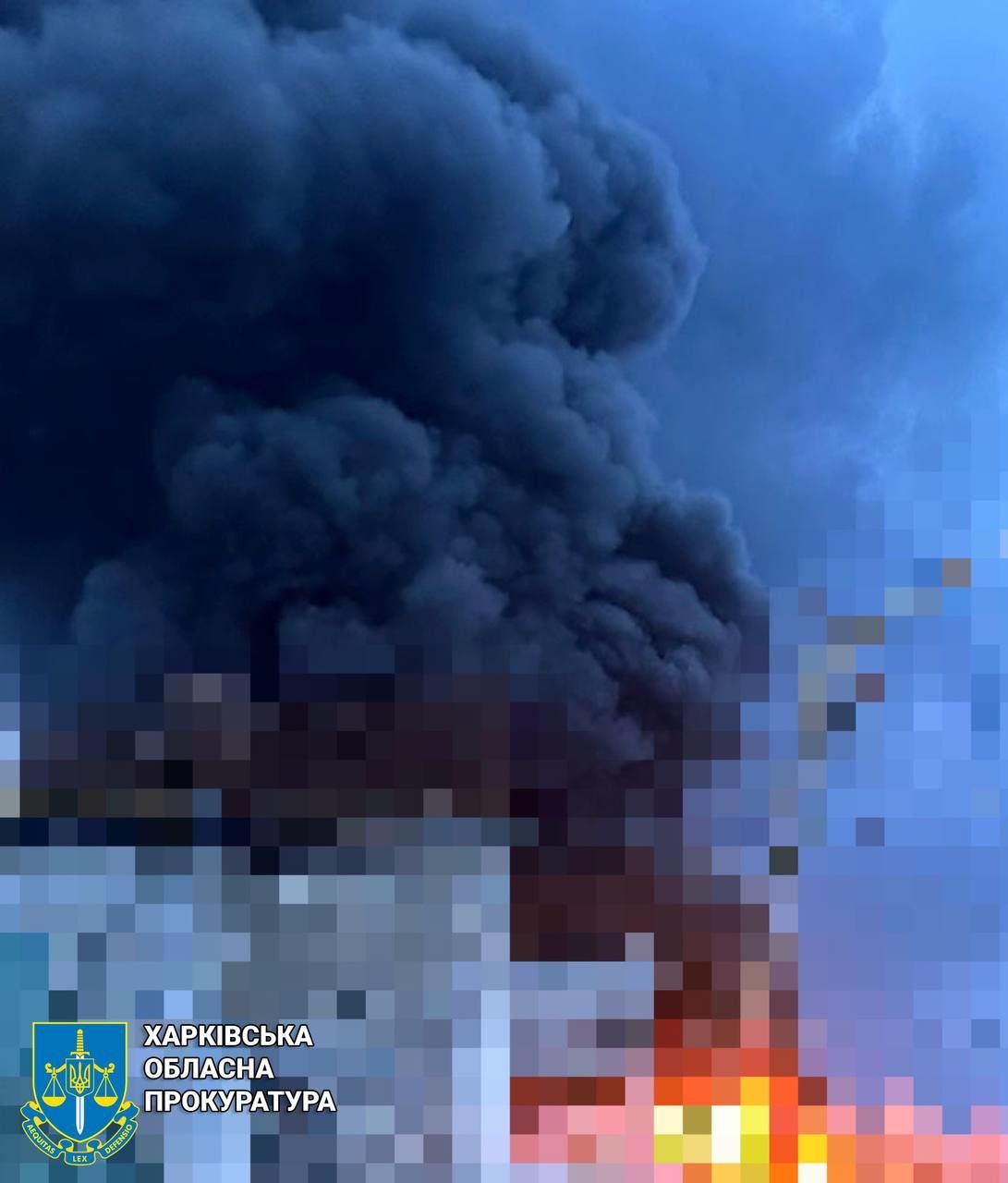 Місце атаки на енергообʼєкти Харківщини / Фото: Харківська обласна прокукратура / © 