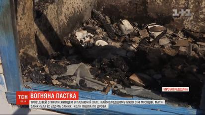 В Кировоградской области трое детей сгорели заживо в доме, когда мама пошла за дровами
