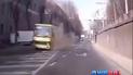 Во Львове у маршрутки на ходу взорвалось колесо