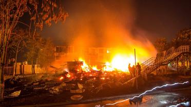 пожежа в дитячому таборі Вікторія в Одесі_2 / © УНІАН