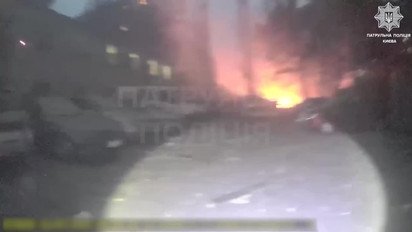 Полицейские обнародовали первые минуты после российской атаки на Киев