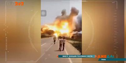 В африканській Гані у повітря злетіла вантажівка
