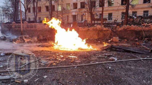Последствия ракетного удара по Киеву с утра 20 декабря. фото: КМВА.