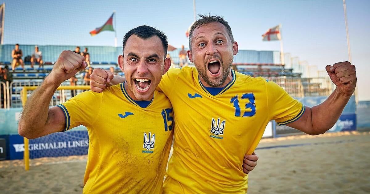Мужская сборная Украины по пляжному футболу выборола путевку на Европейские игры-2023