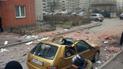 В Питере обвал облицовки многоэтажки вызвал панику