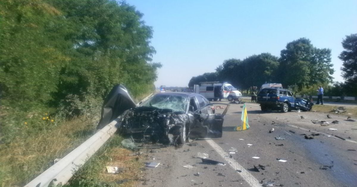 Volkswagen выехал на встречную полосу