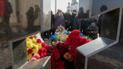 Во время траурного митинга по случаю годовщины обстрела микрорайона Восточный в Мариуполе