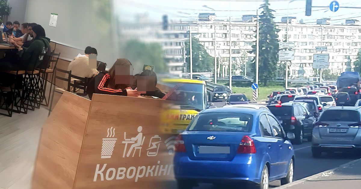Через відсутність світла кияни шукали коворкінги, а через зупинені  світлофори утворилися затори / Колаж: ТСН.ua