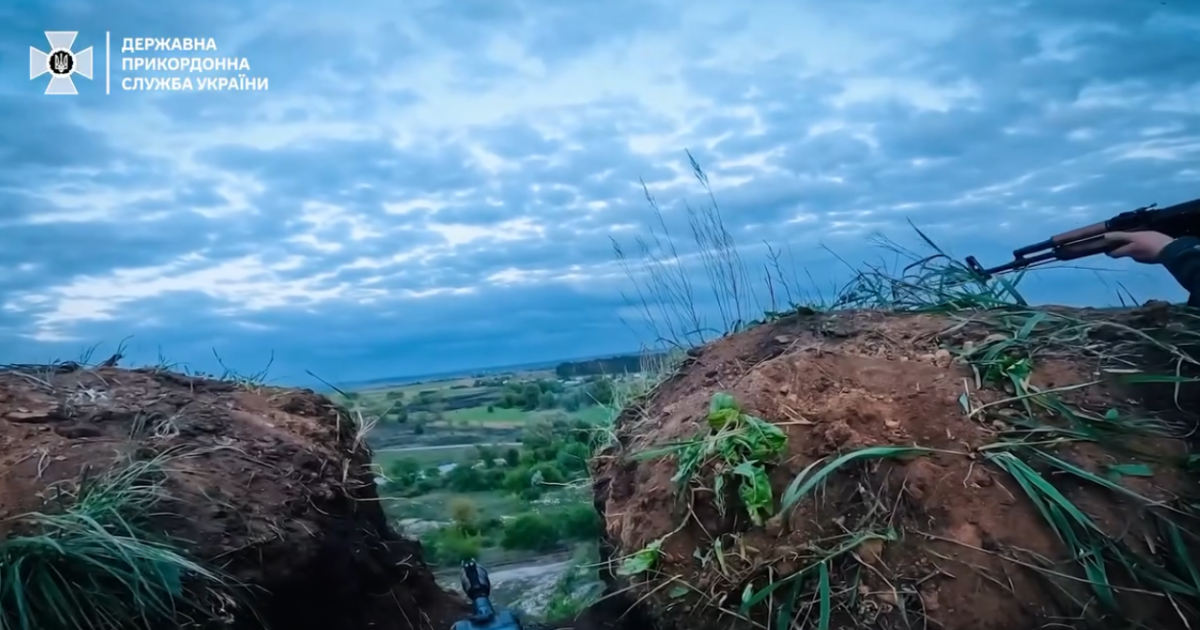 Позиции украинских военных поблизости Волчанска