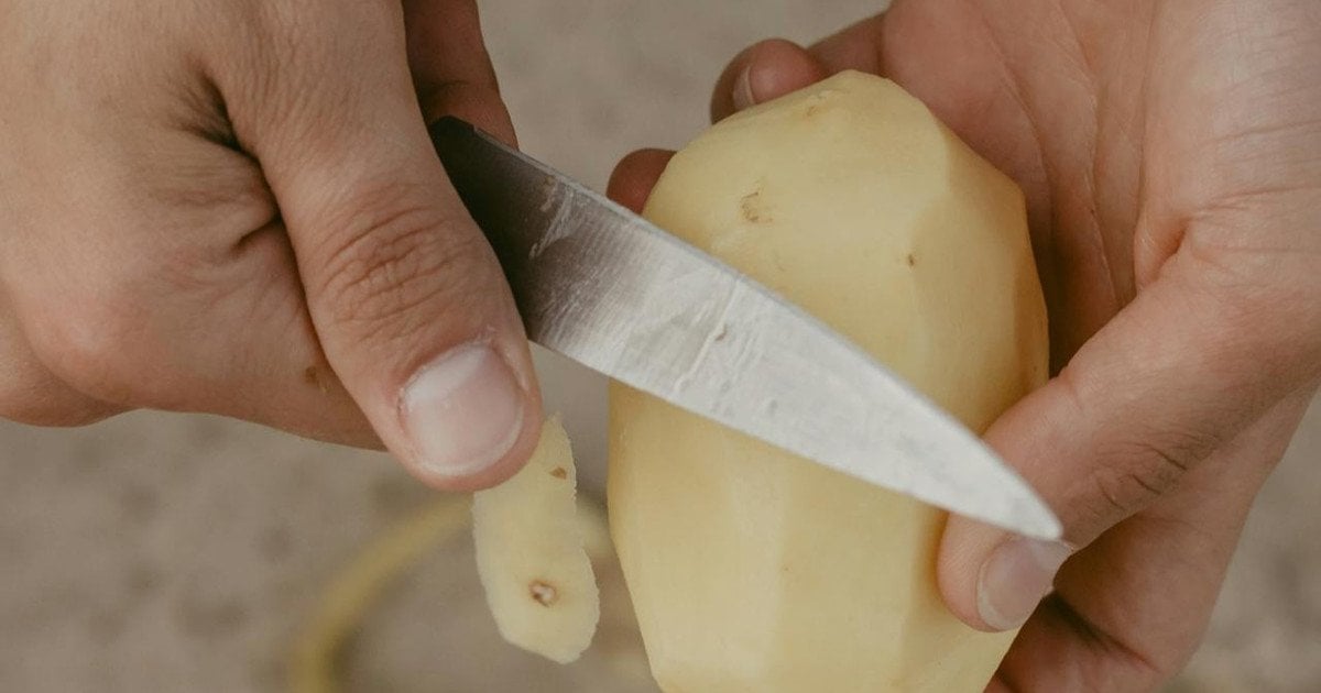 Как легко почистить картофель