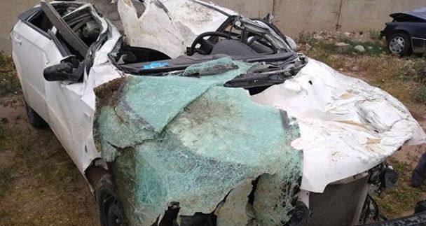 Авто, у якому розбилася Шакірова / © МВС Киргизстану