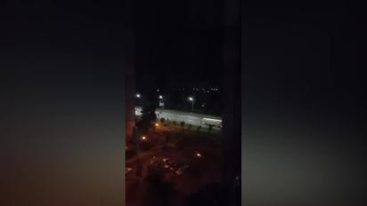 В Киеве неизвестные запустили салют