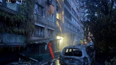 Атака на Київ_3 / © ДСНС