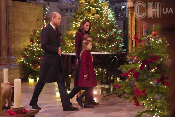 Принцеса Уельська з родиною на різдвяному концерті у Вестмінстерському абатстві / © Associated Press