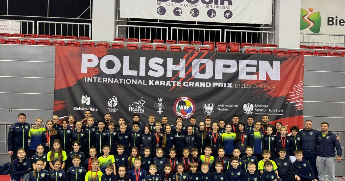 Ukrainians triumph at the Polish Open 2025: junior national karate team debuts under the aegis of Vasyl Kostyuk
