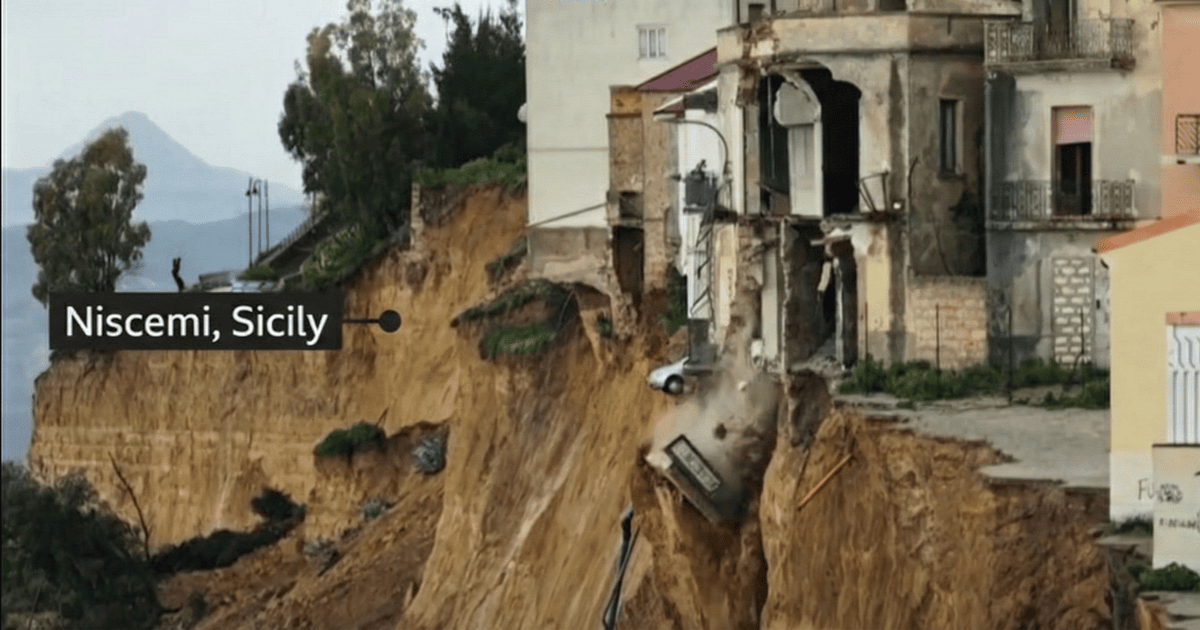 Обвал на Сицилії
