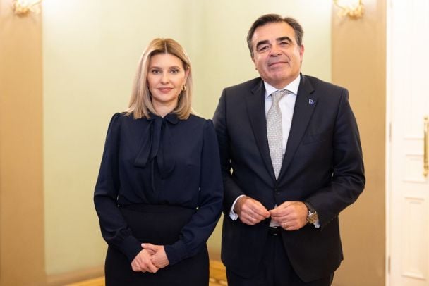 Олена Зеленська і Маргарітіс Схінас / © Instagram Олени Зеленської