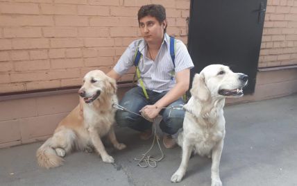 В Киеве из пожара в квартире спасли двух собак
