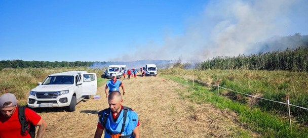 The aftermath of the Russian attack near Chernihiv 