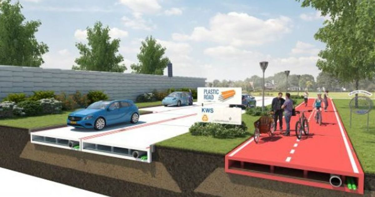 В 2017 году в Нидерландах появятся первые пластиковые дороги