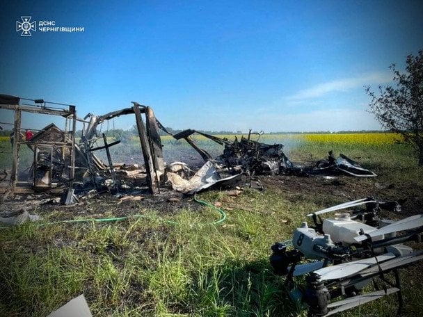 У Чернігівській області окупанти атакували одну з громад.  / © Управління ДСНС у Чернігівській області