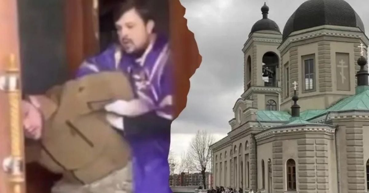 Избиение военного священники УПЦ МП в Хмельницком.