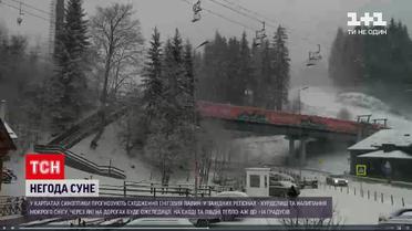 Погода в Україні: через снігопад 90 населених пунктів залишилися без світла