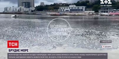 Новини України: в Одесі море вкрилося сірою піною, походження якої невідоме